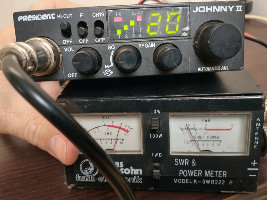 CB Radio President Johnny II + antena SIRIO ML-145