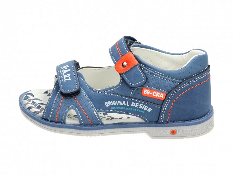 Niebieskie sandałki, buty dziecięce BADOXX 557 r25