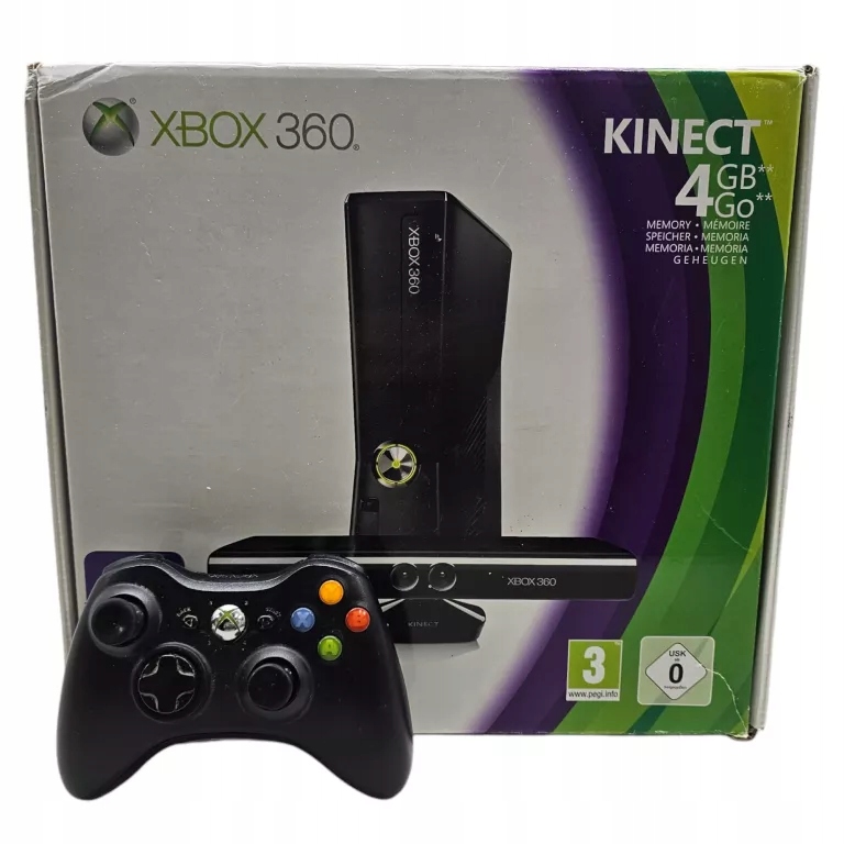 KONSOLA XBOX 360 SLIM 4GB + PAD