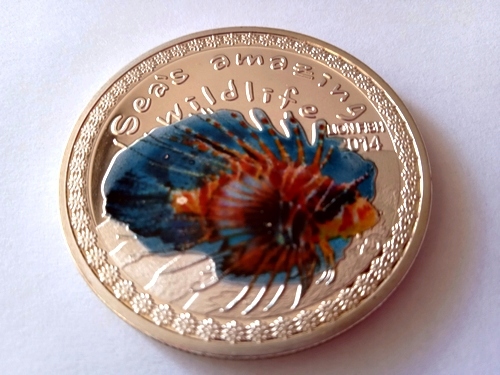 BURUNDI - 5000 franków 2014, Skrzydlica , kolor, przepiękna moneta !