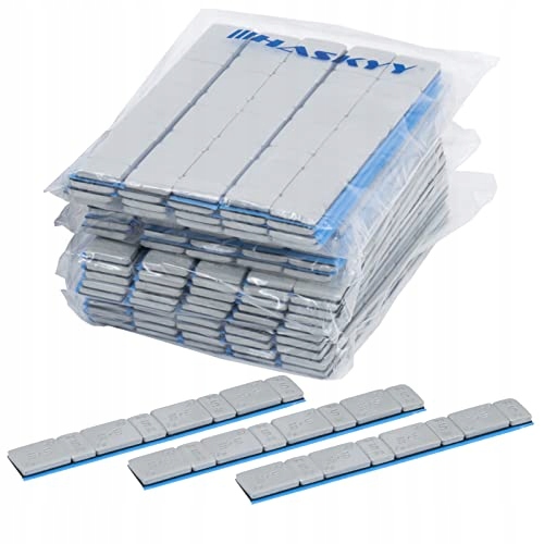 Pesi Per Bilanciamento Ruote Pesi Adesivi Per Camion - 100 G, Acciaio Plastificato, 10 Pezzi, Grigio Zavorre Auto 100g - Foto 4