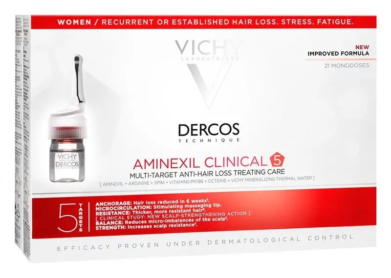 Szampon Vichy Dercos Aminexil Intensive 5 Women 126ml 21 dawek do włosów