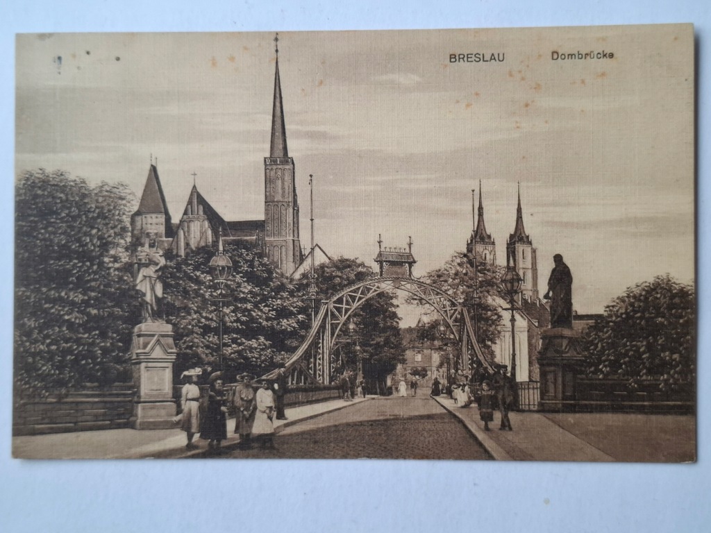 Pocztówka Wrocław Breslau Dombrucke 1915