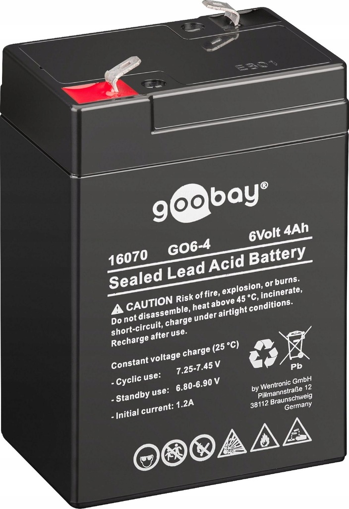 Goobay Akumulator kwasowoołowiowy 6V 4Ah (16070)