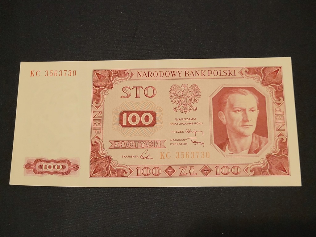 100 złotych 1948 Piękny STAN robotnik