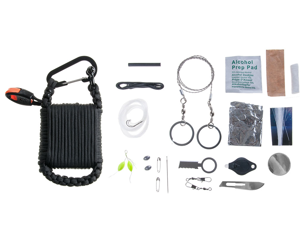 PARACORD ZESTAW + FULL SURVIVAL OUTDOOR 6713642390 oficjalne archiwum Allegro