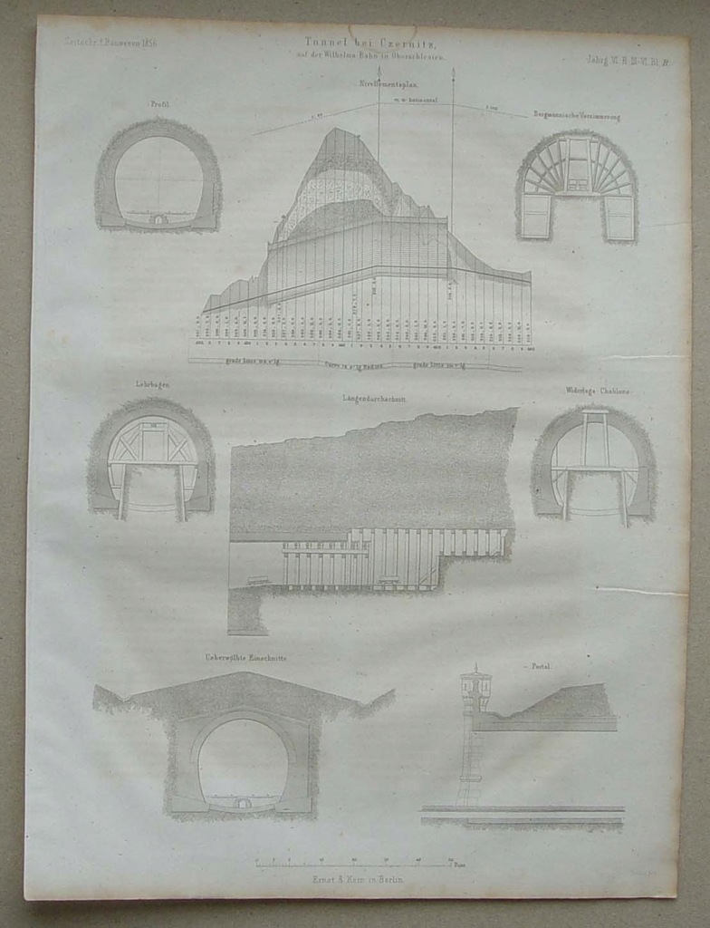 RYDUŁTOWY CZERNICA Tunel Kolejowy GÓRNY ŚLĄSK 1856