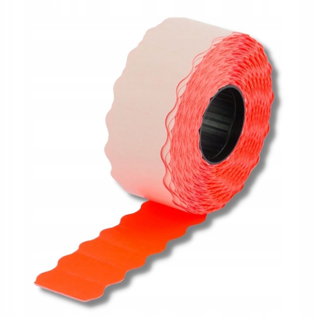 METKI CENÓWKI F1 OKRĄGŁE 26X12 CZERWONE 5 ROLEK