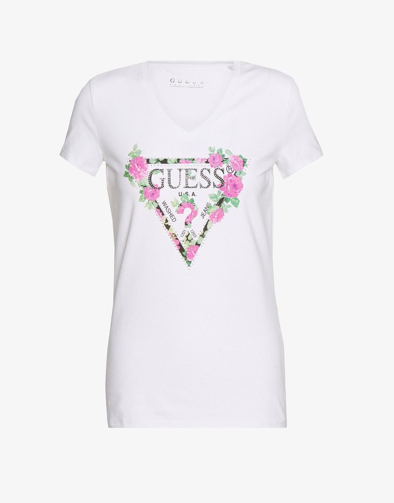 C1I114*GUESS T-SHIRT Z NADRUKIEM M C01