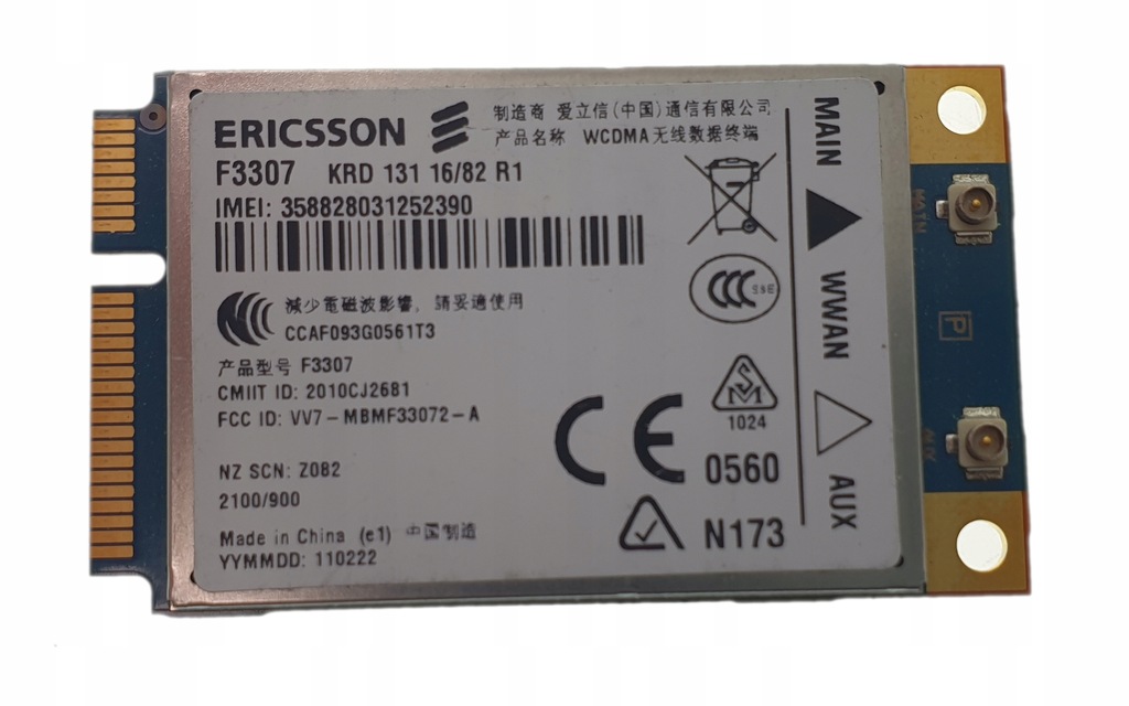 A050 MODEM ERICSSON F3307