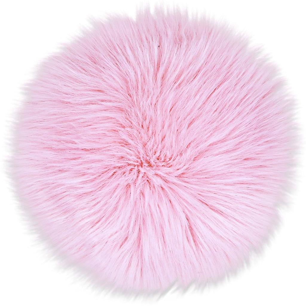 Dywan Poduszka Na Krzesło 33cm Puszysta Różowa