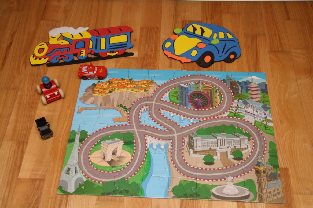 Samochód Zig Zag McQueen trasa puzzle i dodatki