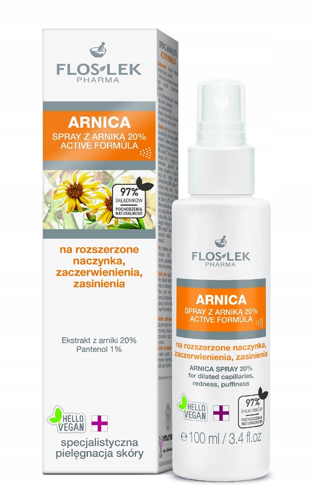 Floslek Pharma Arnica Spray na rozszerzone naczynk