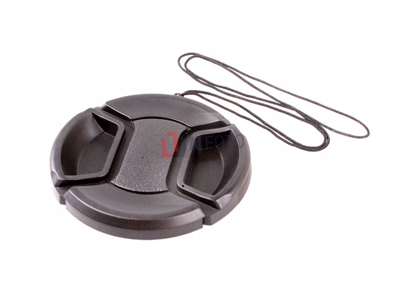 Dekielek Foxfoto Snap-on do obiektywu - 62 mm ze smyczką