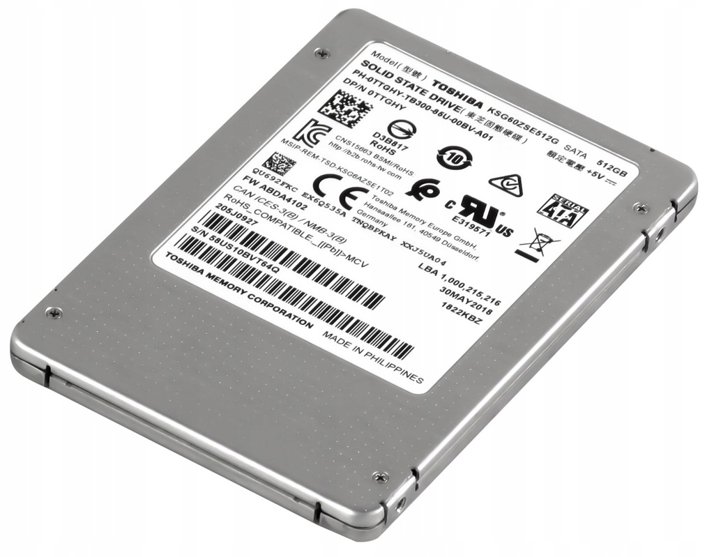 512gb Ssd Toshiba Ksg60zse512g Sata 512gb TOSHIBA SG6 512GB TLC