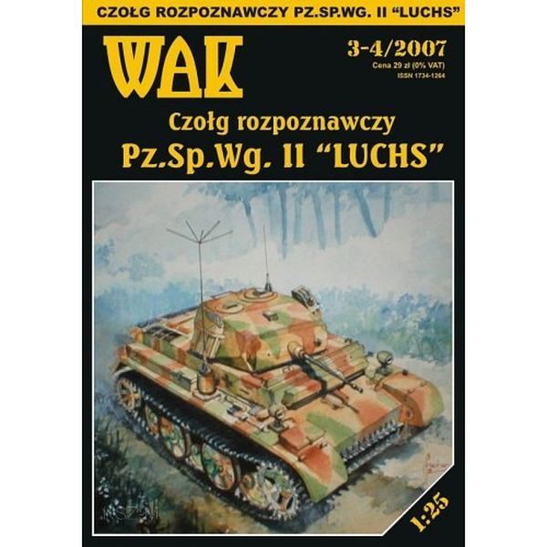 Купить WAK 3-4/07 Немецкий танк Pz.Sp.Wg. II Лучс 1:25: отзывы, фото, характеристики в интерне-магазине Aredi.ru