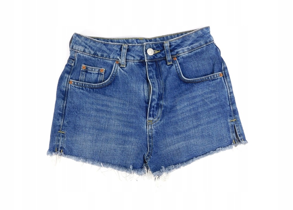 TOPSHOP MOTO - MODNE JEANSOWE SPODENKI 34