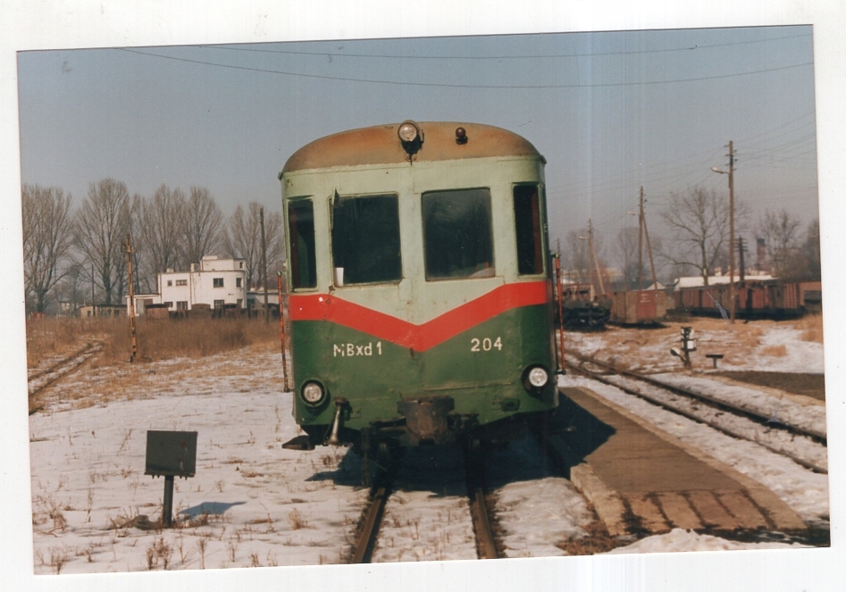 Krośniewice - Dworzec Kolej Wąska PKP -FOTO ok1995