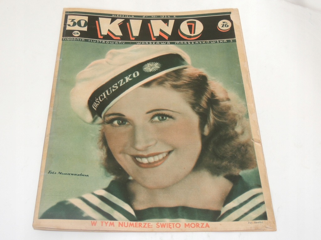 KINO 26/1934 T Mankiewiczówna A Dymsza n-er morski
