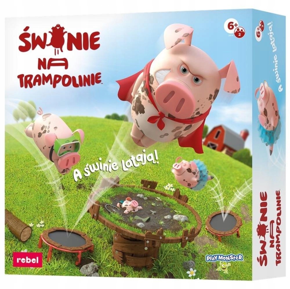 GRA ŚWINIE NA TRAMPOLINIE