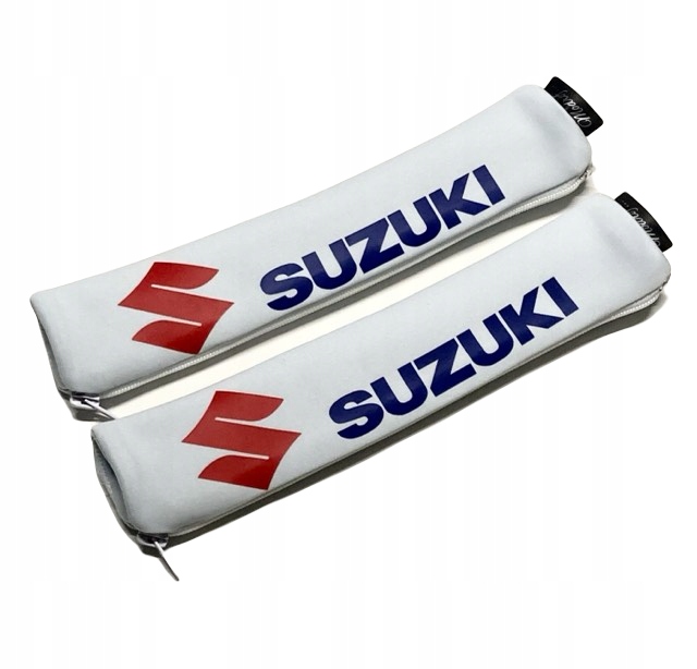 Suzuki Nakładki Osłony Pokrowce Na Pasy 1 szt.Białe