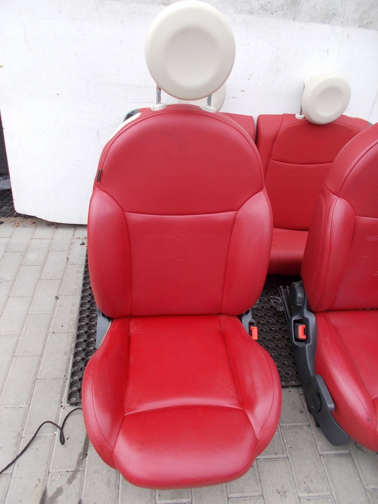 Fotel fotele kanapa siedzenie Fiat 500 skóra 7794635389