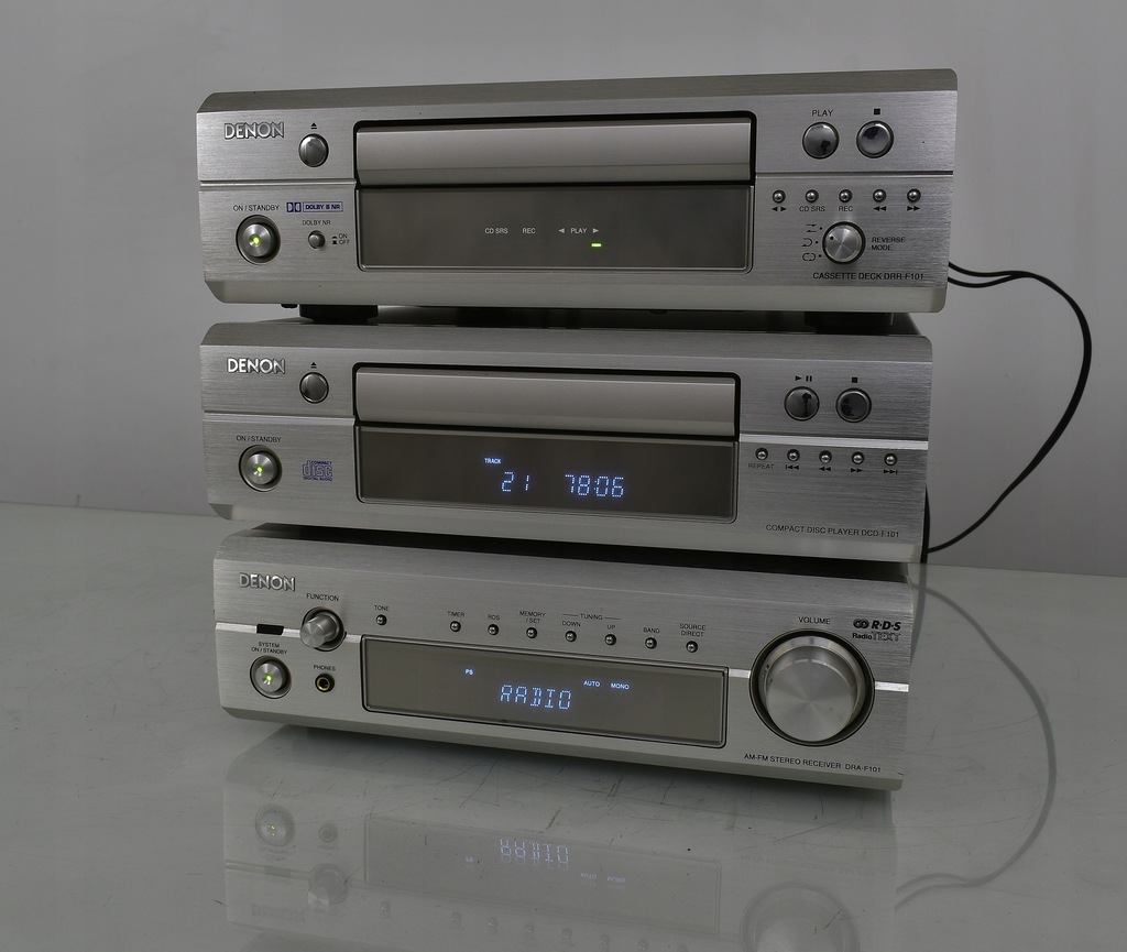 DENON DRA-F101 AM-FM ステレオレシーバー DENON アンプ レシーバー DRA-F101 - メルカリ