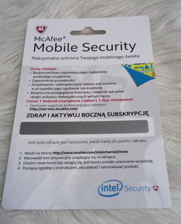 McAfee Mobile Security antywirus