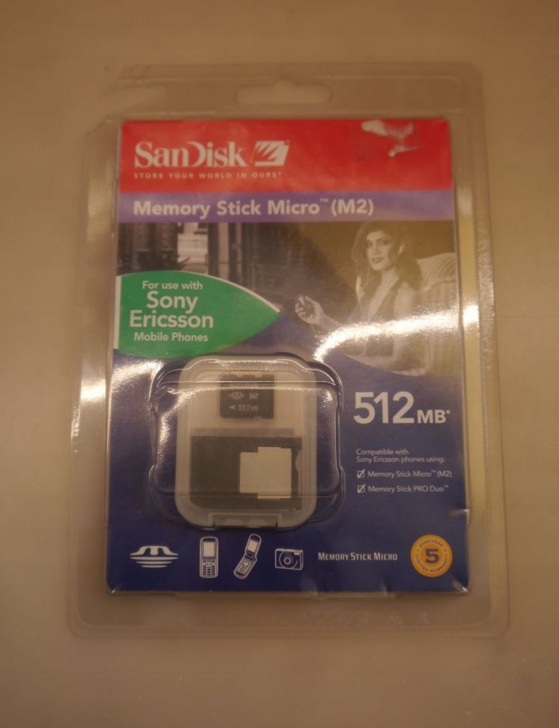 Karta pamięci Memory Stick Micro SanDisk 512MB