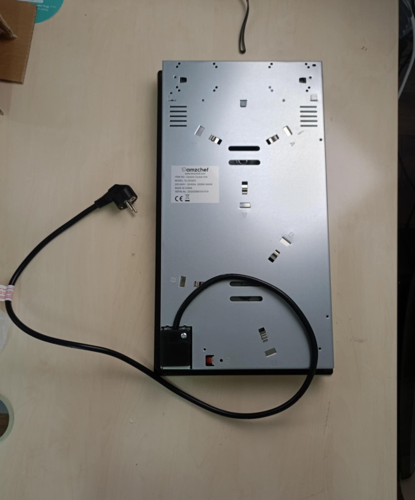 USZKODZANA Płyta ceramiczna AMZCHEF YL CD3201 30 cm, 2 pola, touch, timer