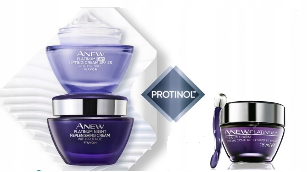 AVON ZESTAW ANEW PLATINUM KREM DZIEŃ NOC I UST 55+