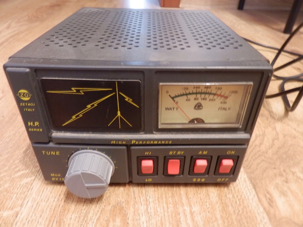 CB RADIO WZMACNIACZ LAMPOWY ZETAGI BV-131 USZKODZO