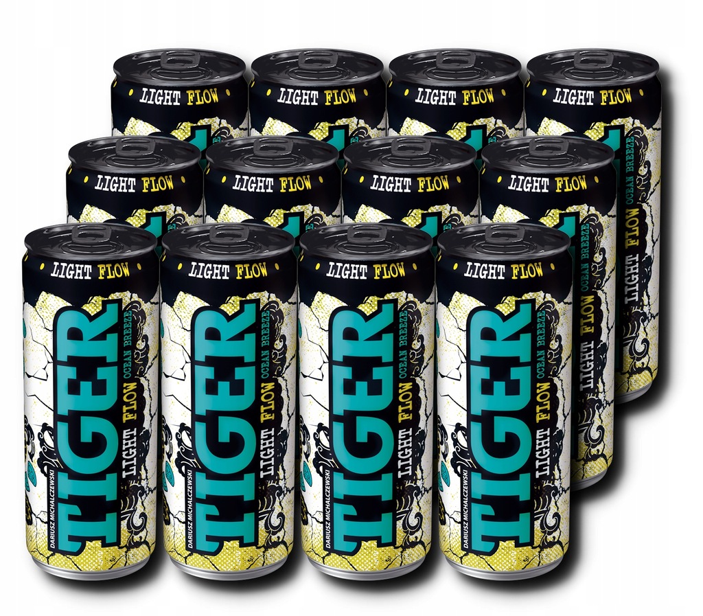 TIGER LIGHT FLOW Ocean Breeze BEZ CUKRU 12x 330ml