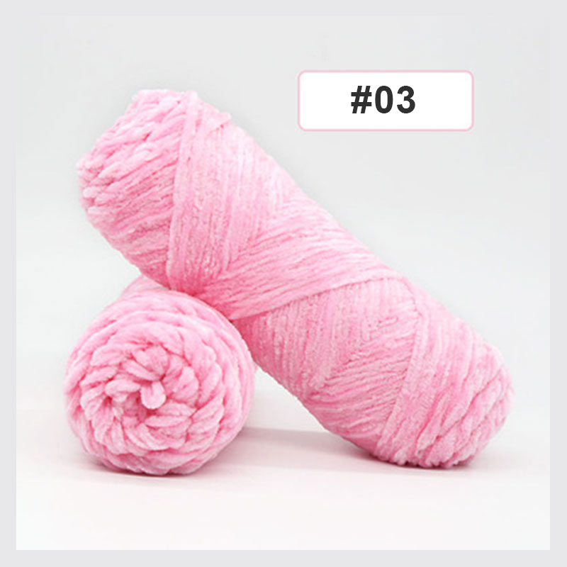 Velvet Wool Strip Hand Knitting Crochet Carpet