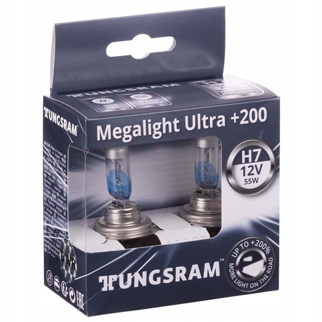 Żarówki H7 TUNGSRAM Megalight Ultra +200% 3900K