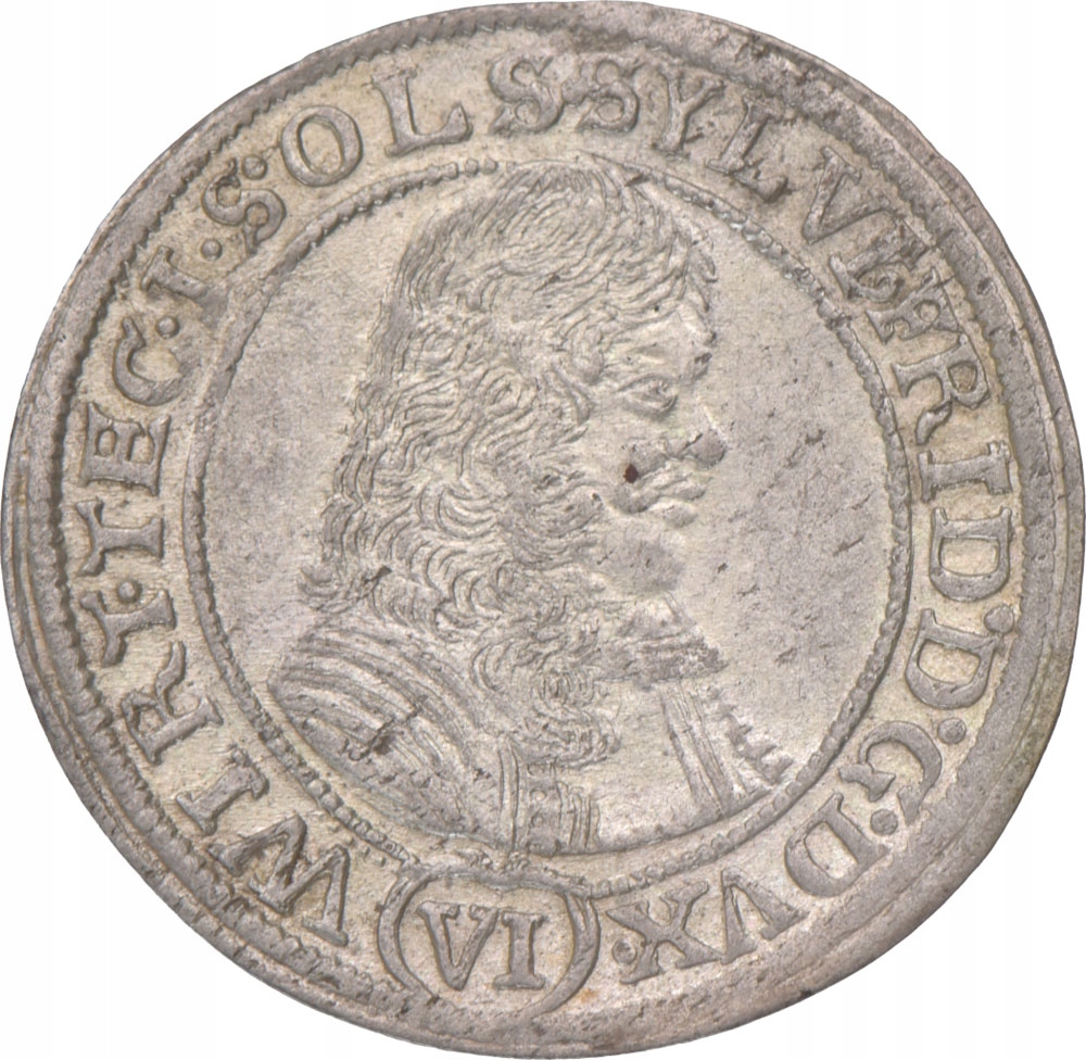6 Krajcarów Oleśnica 1674 Sylwiusz Fryderyk(39-40)