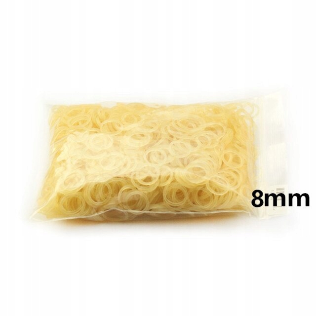 Gumki lateksowe dla psów Yorków 8 mm 1000 szt