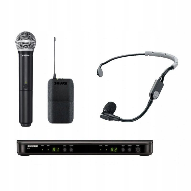 Mikrofon Shure BLX1288E/SM35 H8E mieszany podwójny