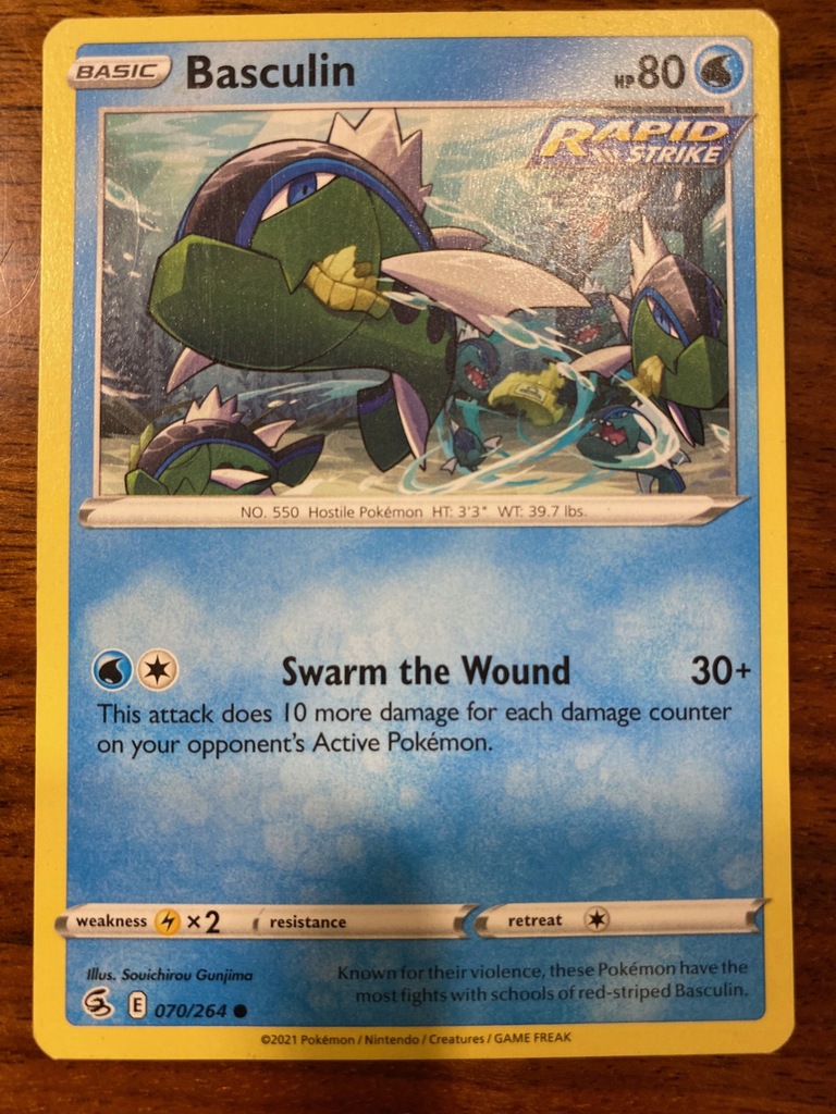 Karta Pokemon Basculin 070/264 Fusion Strike