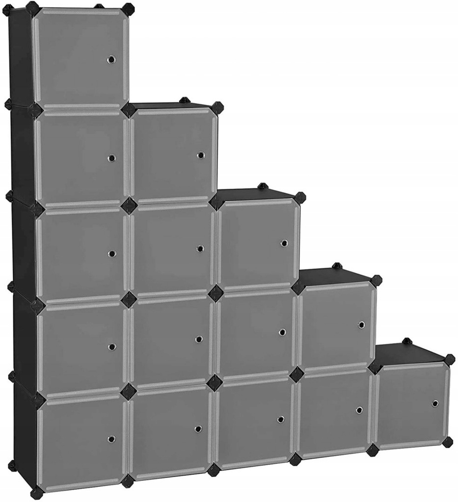 Songmics, 16 Cube DIY Shelf System Wardrobe with P