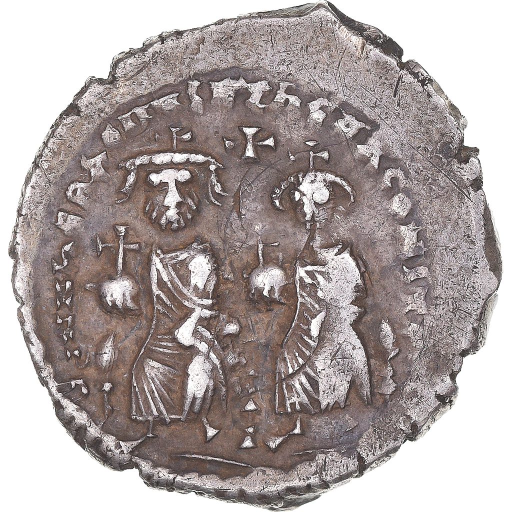 Moneta, Heraclius, with Heraclius Constantine, Hex