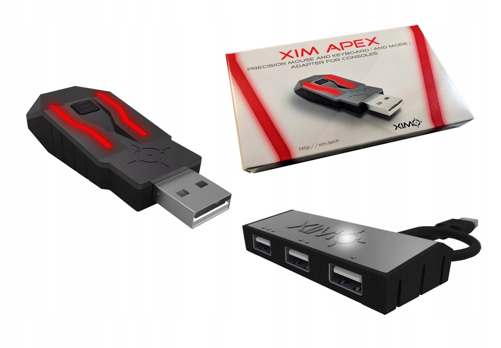 Adapter Xim APEX do PS4 graj klawiaturą i myszą 9466778407