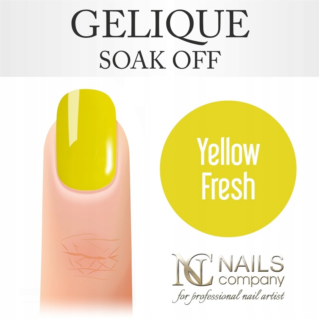 Nails company yellow fresh - lakier hybrydowy 6 ml