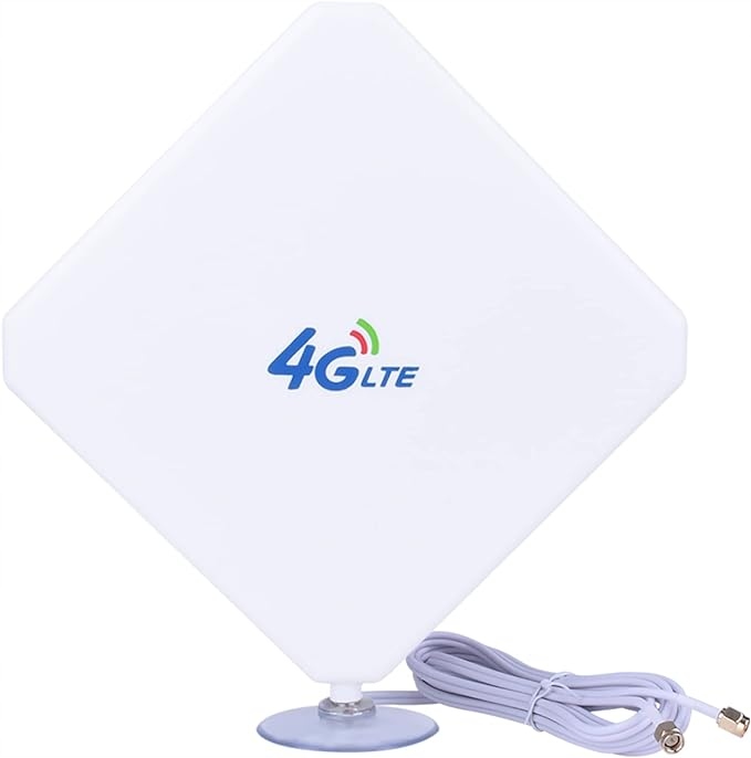 Antena 016 LTE 4G 25dBi 2xSMA 3m biała