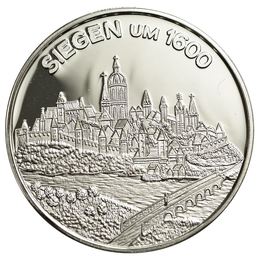 NIEMCY MEDAL Ag925 400 LAT MIASTA SIEGEN