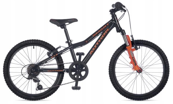 SMART 20 10" czarno/pomarańczowy rower AUTHOR