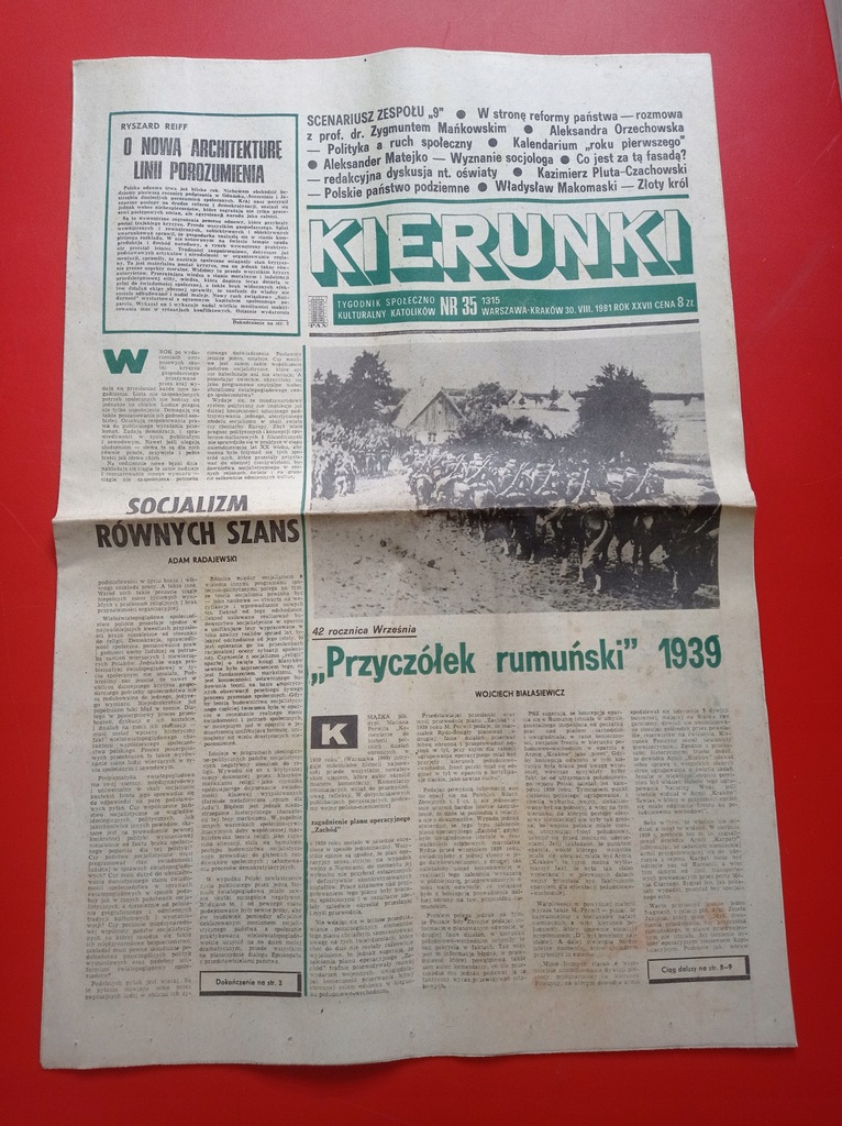 Kierunki tygodnik nr 35 / 1981; 30 sierpnia 1981
