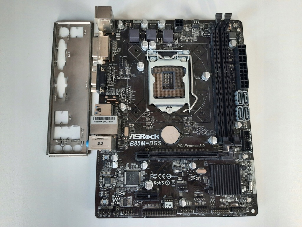 Płyta główna ASRock B85M-DGS Micro ATX DDR3 - 1150 - 12935515881 ...
