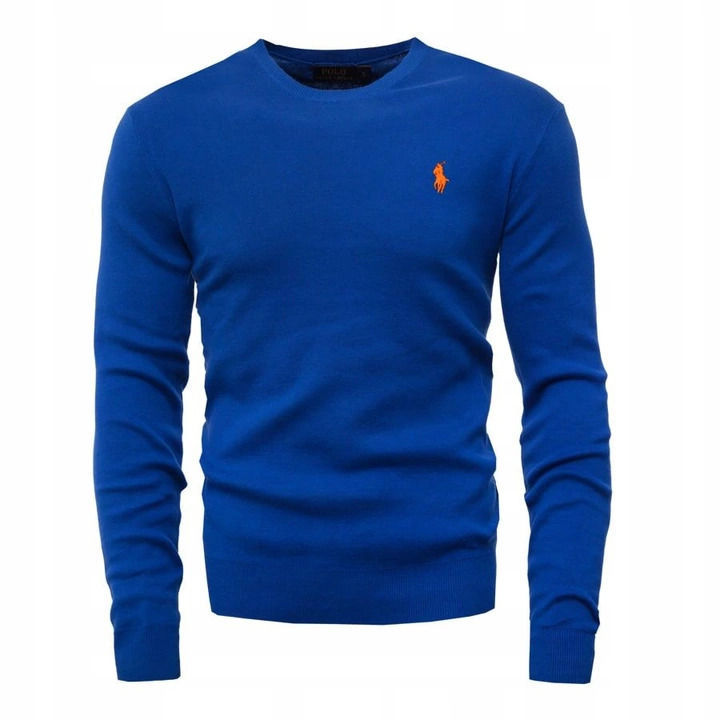 SWETER RALPH LAUREN POLO PRIMA COTTON NIEBIESKI