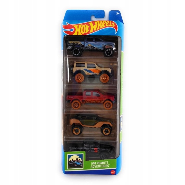 Hot Wheels HW REMOTE ADVENTURES 5 PACK FORD CHEVY
